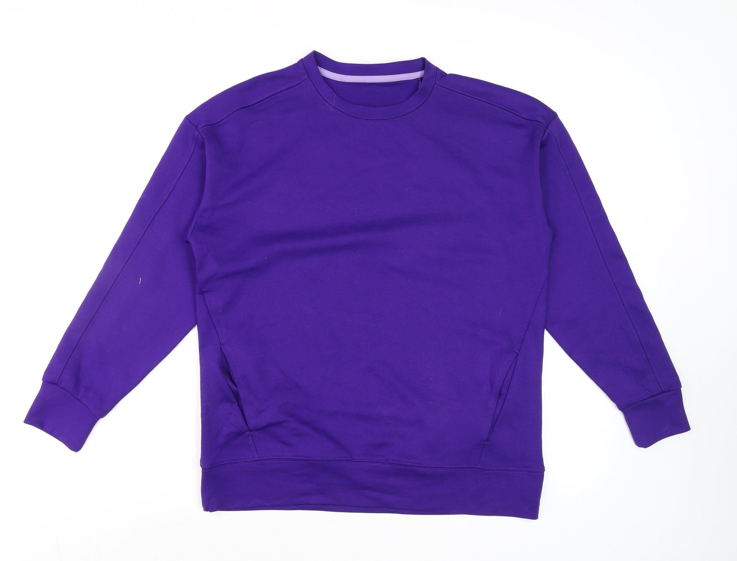 Dunnes Stores Men's Purple Crew Neck Pullover Sweatshirt Size S