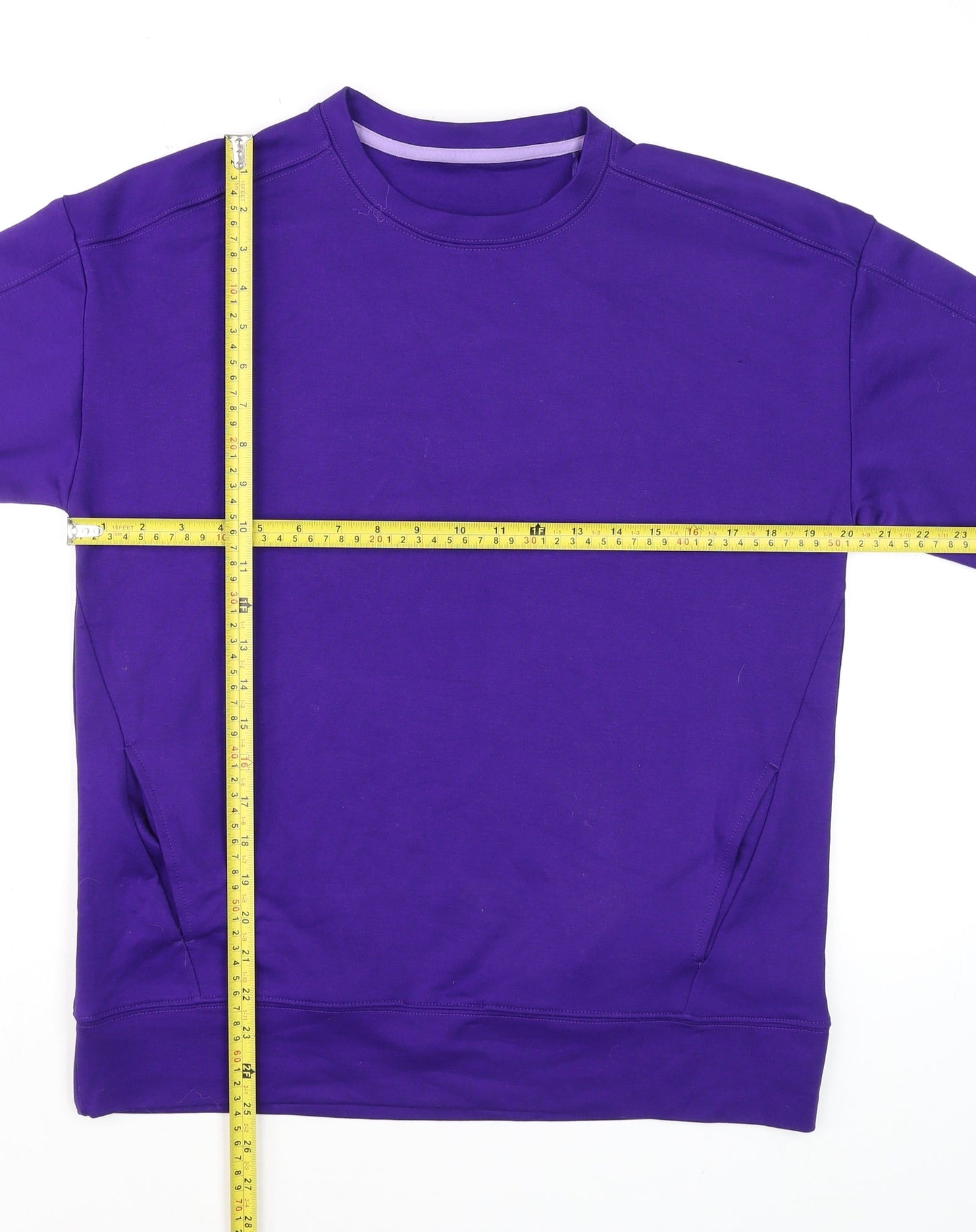 Dunnes Stores Men's Purple Crew Neck Pullover Sweatshirt Size S