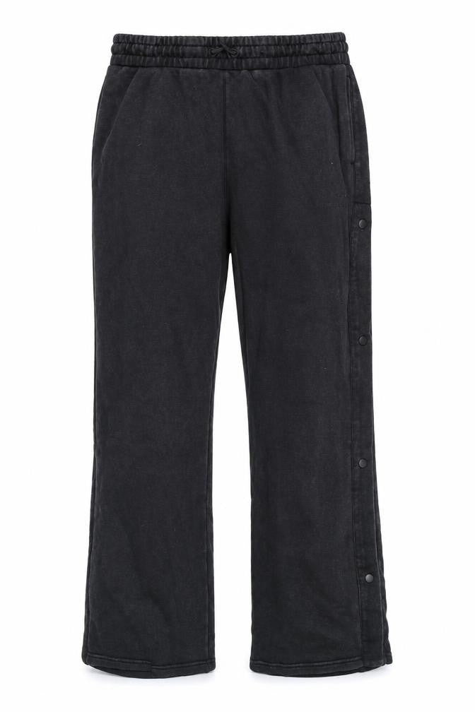 Fletcher x Supply & Demand Men's Black XL Track Pants with Snap Sides