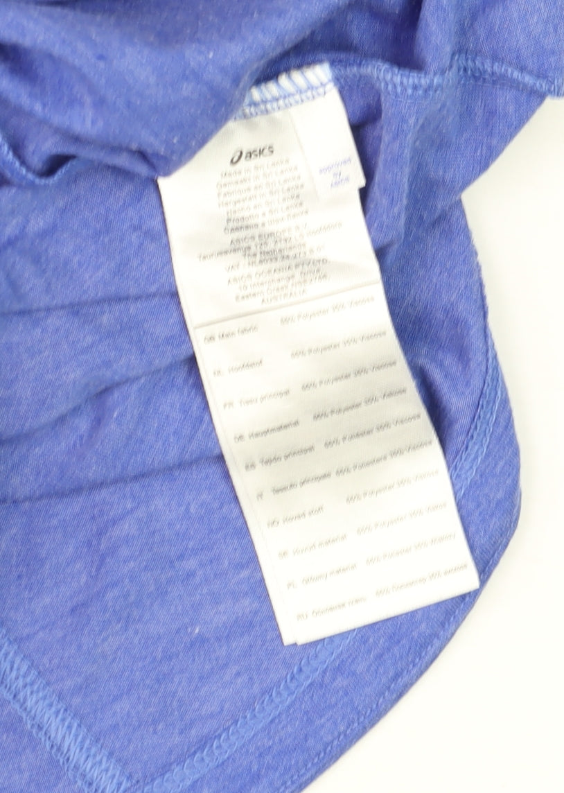 ASICS Men Blue MotionDry Sports T-Shirt Size M Lightweight Activewear