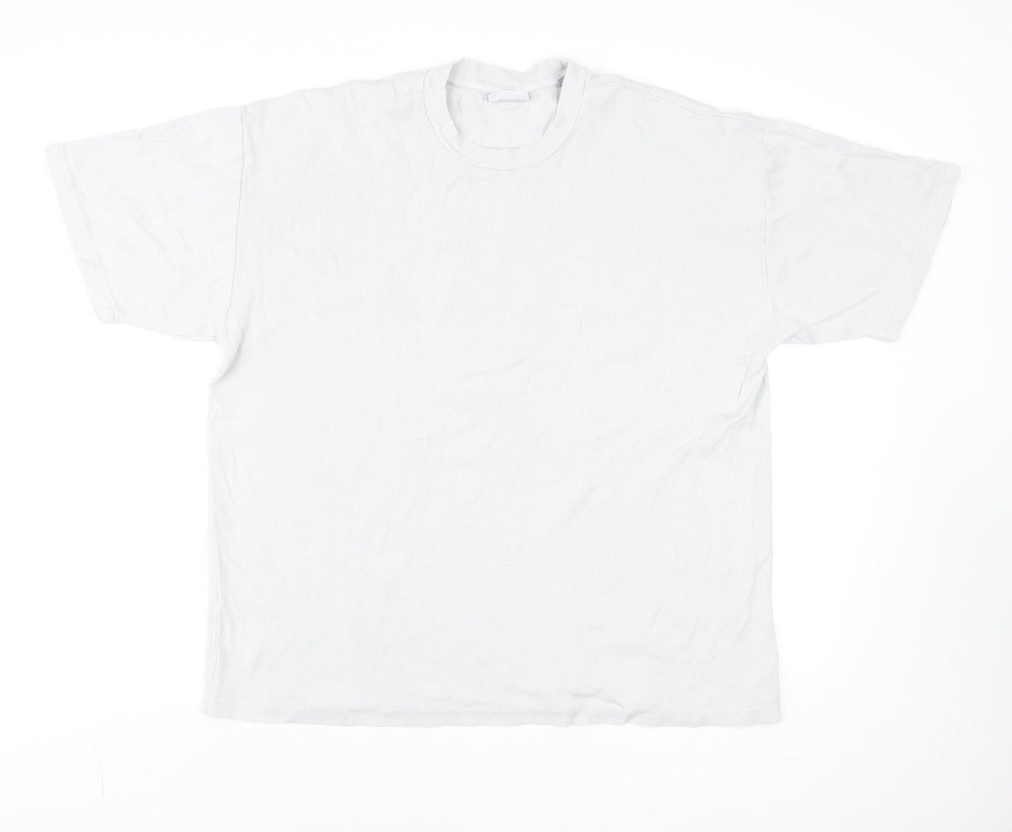 Industrie Men’s White Cotton Crew Neck T-Shirt Size L