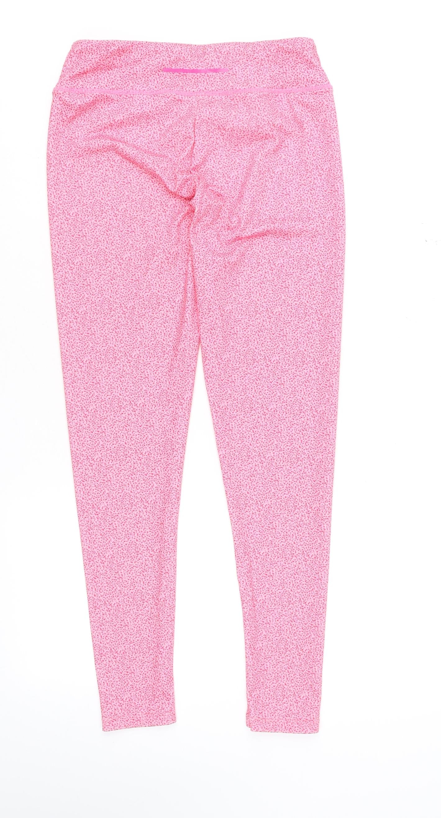 Leigh Tucker Willow Pink Spotted Women's Leggings Size M 25in Waist