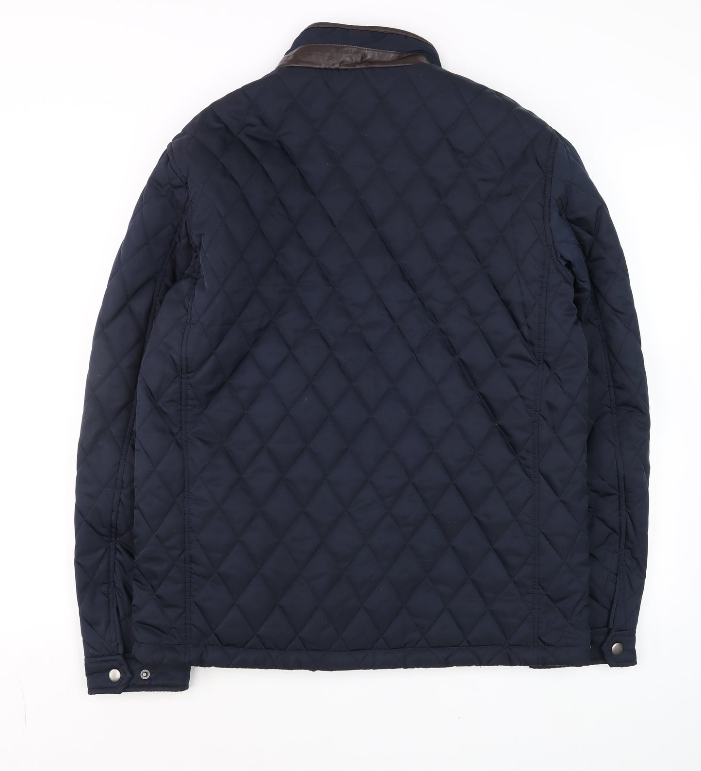 Dunnes Stores Men's Navy Quilted Mid-Length Polyester Jacket M