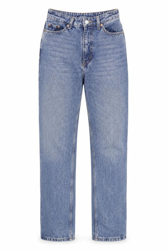 Weekday Men's Blue 26/32 Straight High Rise Denim Jeans