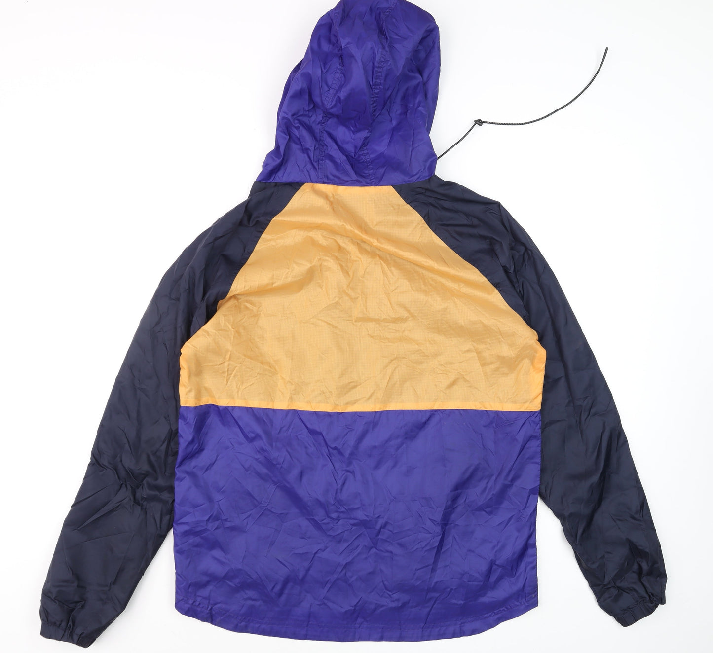 Dunnes Stores Men's Blue Windbreaker Hooded Jacket Size M