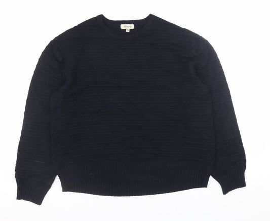 Albaray Women's Black Crew Neck Knit Jumper Size 10