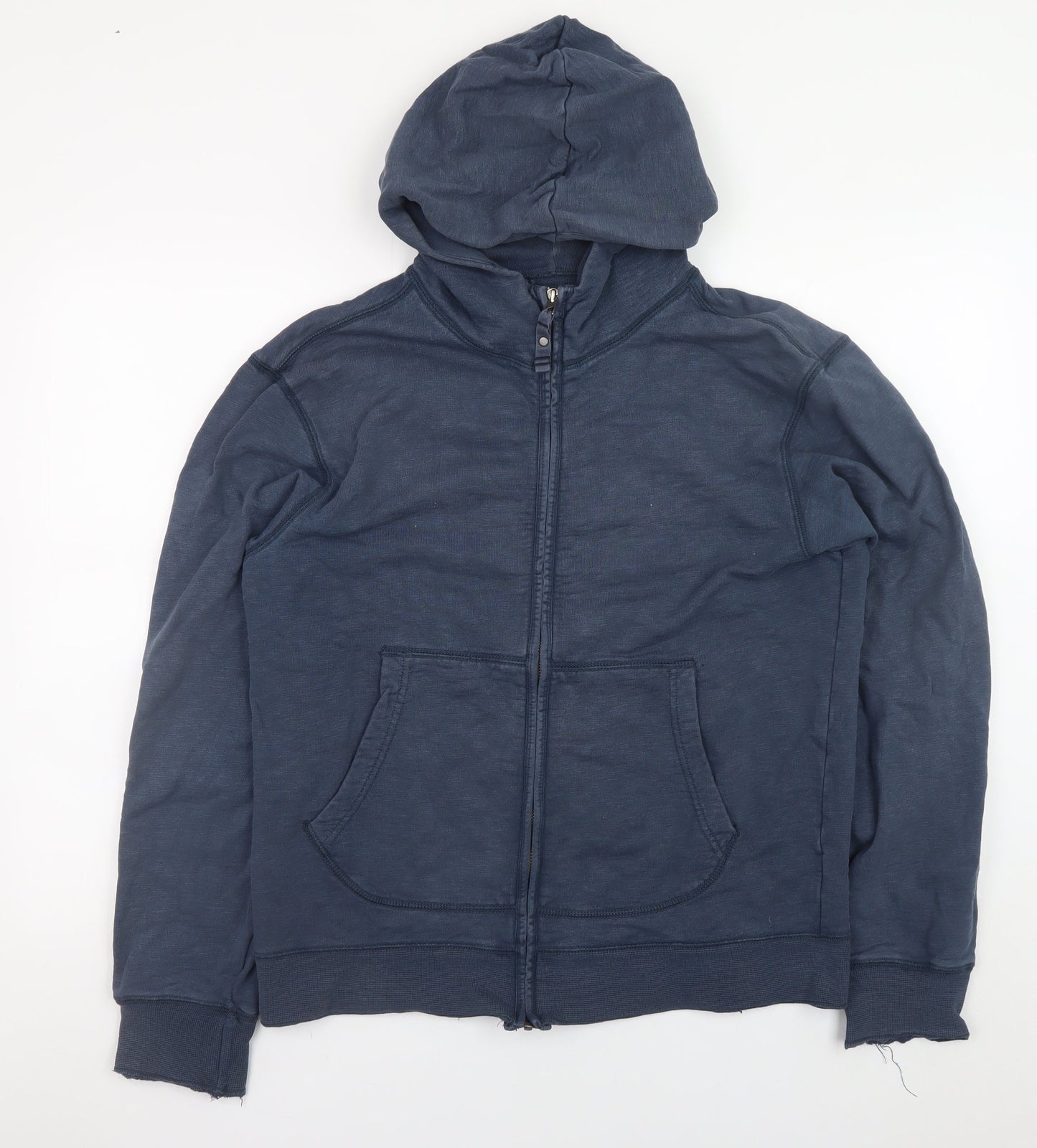GAP Men's Blue Cotton Full Zip Hooded Jacket Size M