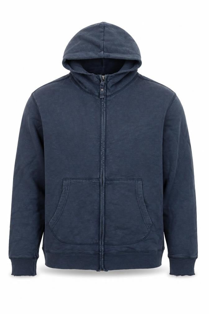 GAP Men's Blue Cotton Full Zip Hooded Jacket Size M