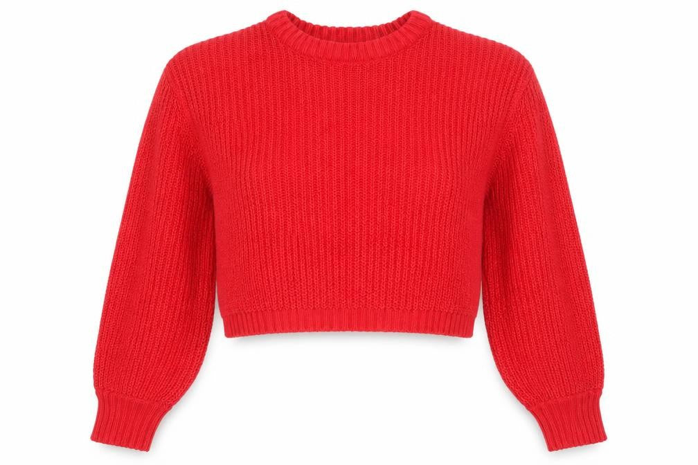 Threadbare Women’s Red Chunky Knit Crew Neck Jumper Size 12