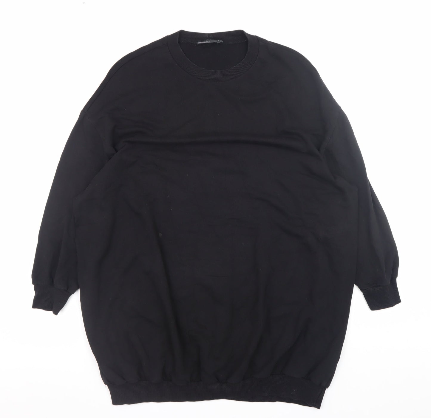 ASOS Design Women Black Size 8 Petite Crew Neck Pullover Sweatshirt