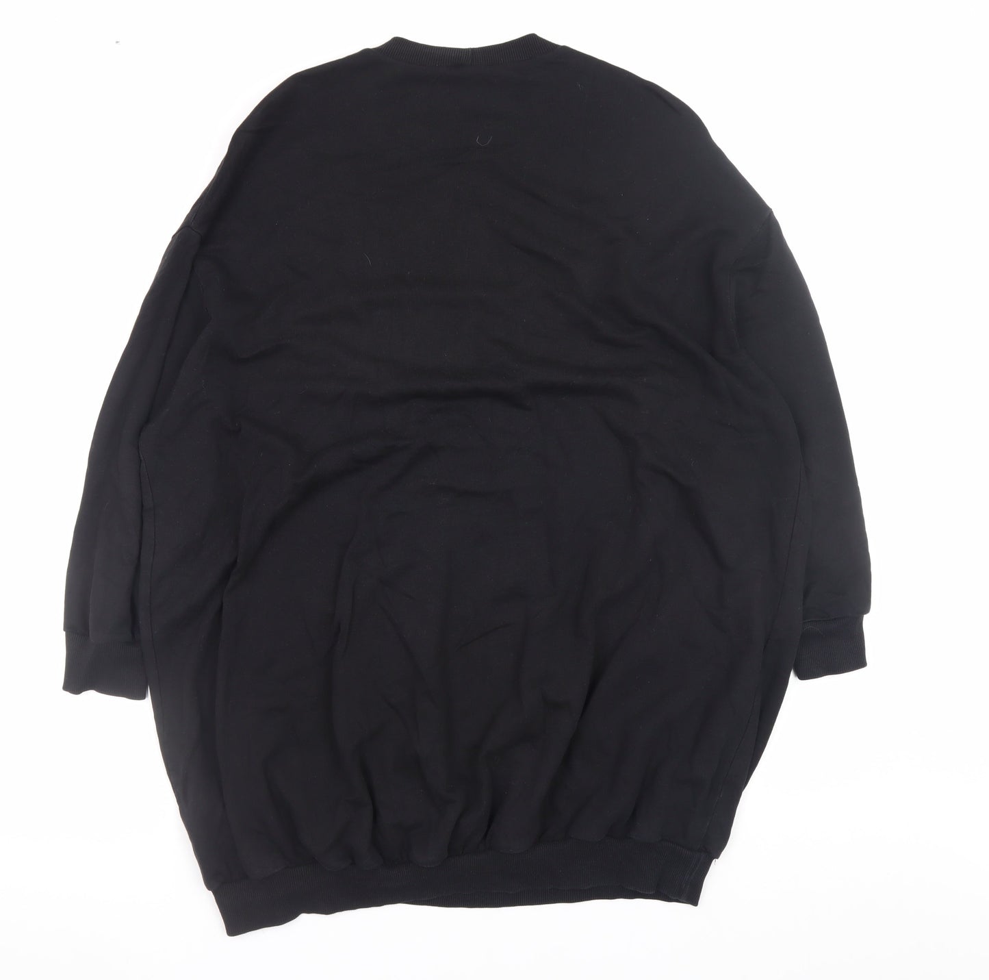 ASOS Design Women Black Size 8 Petite Crew Neck Pullover Sweatshirt