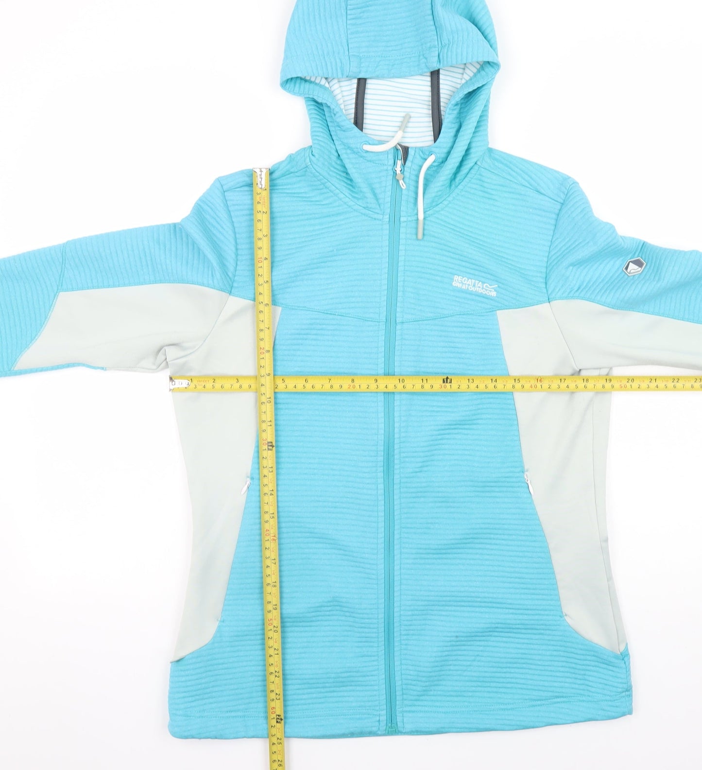 Regatta Women Blue Softshell Hooded Outdoor Jacket Size 12