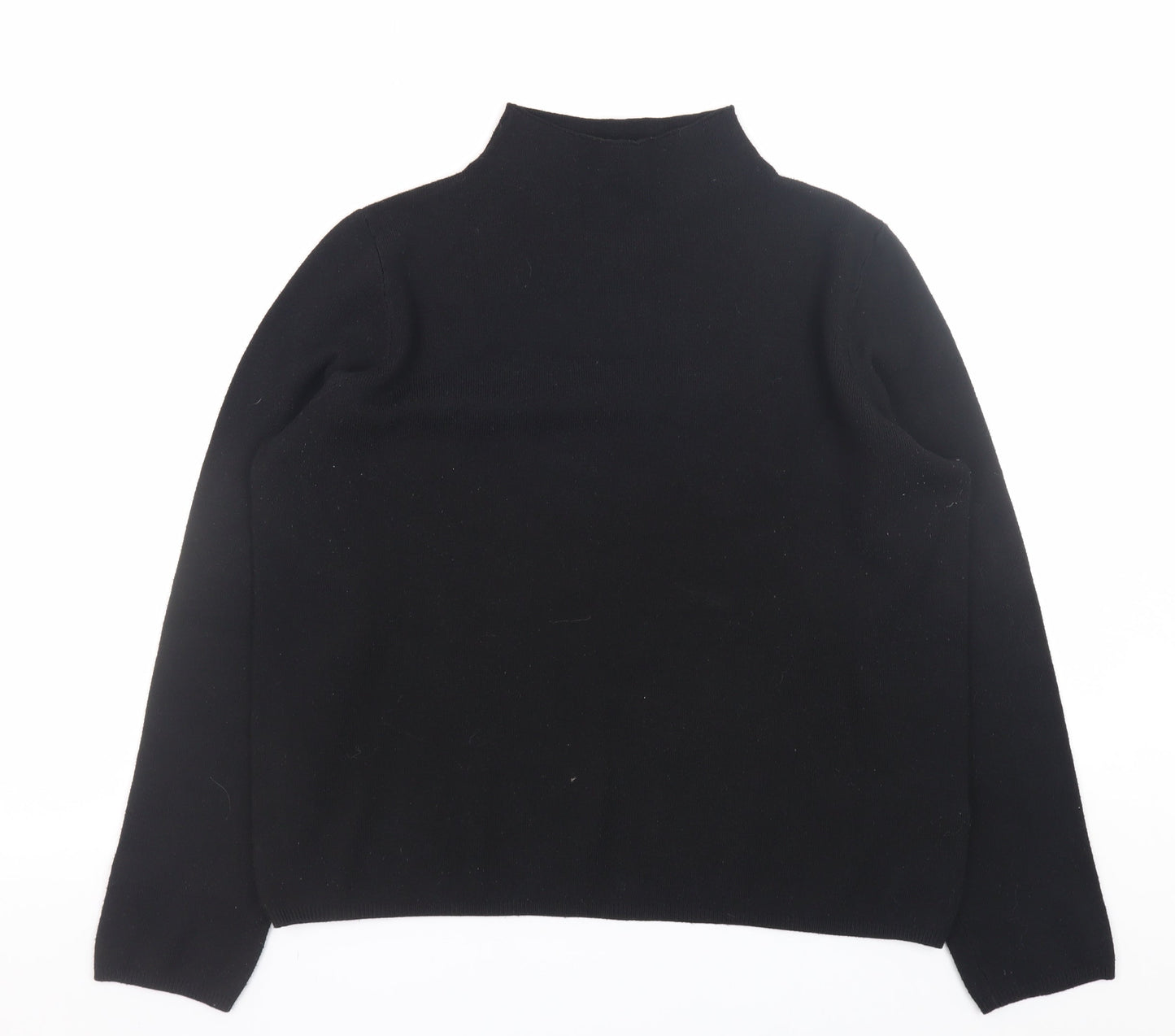 Esmara Women's Black Mock Neck Long Sleeve Knit Jumper Size 14