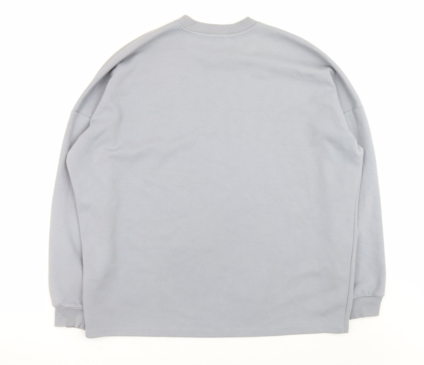 Zara Women Grey Crew Neck Pullover Sweatshirt Size M