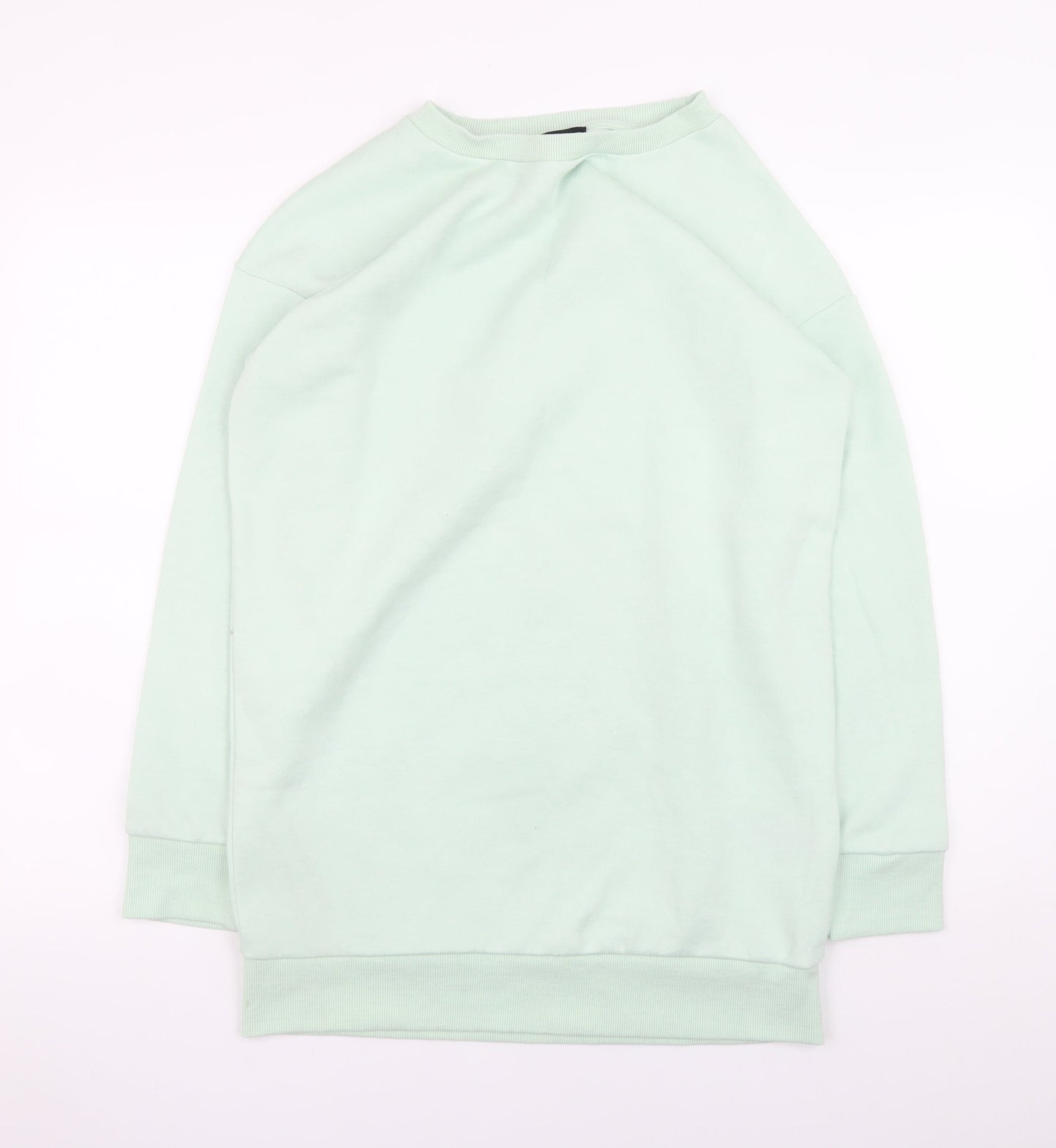 Dorothy Perkins Women Green Size 8 Long Sleeve T-Shirt Dress