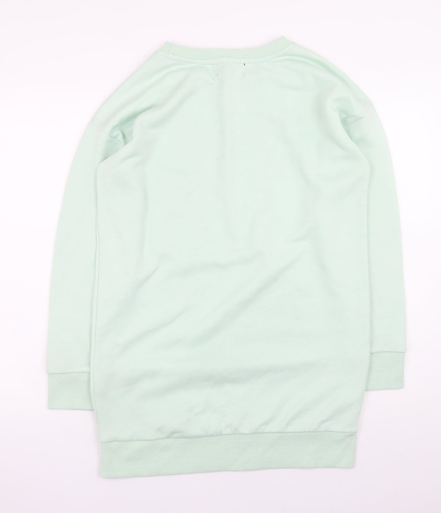 Dorothy Perkins Women Green Size 8 Long Sleeve T-Shirt Dress