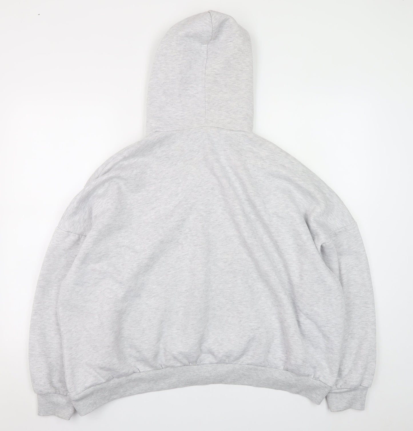 Boohoo Women’s Grey Pullover Hoodie XL Cotton Blend Casual