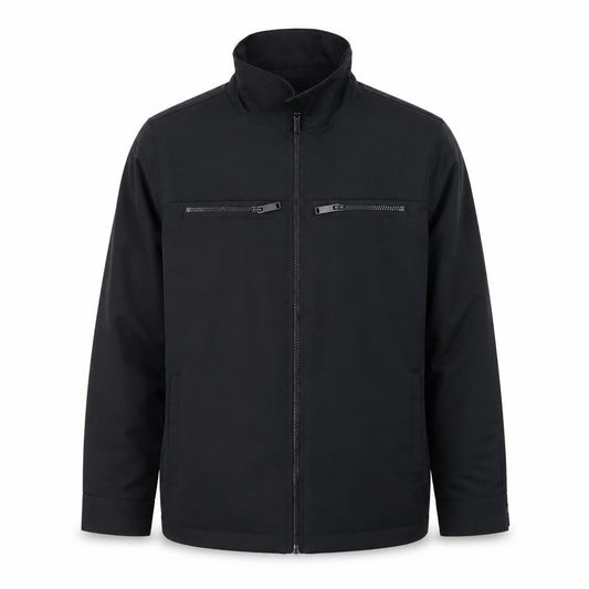 River Island Boys Black Windbreaker Jacket 9-10 Years Lined Full Zip Casual