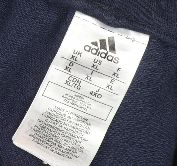 Adidas Women Navy Blue XL Jogger Sweatpants Athletic Style