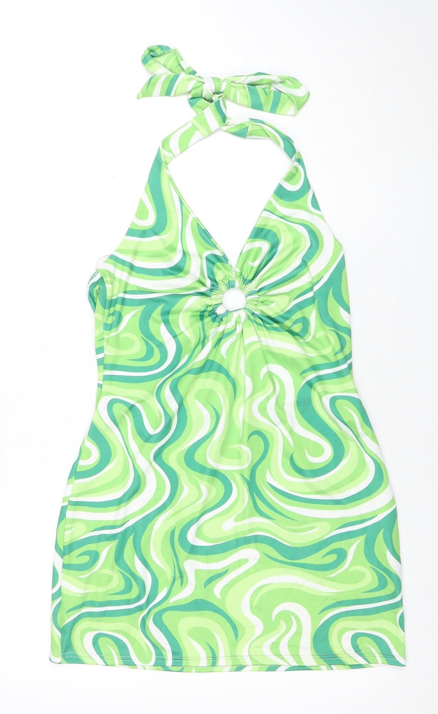 Pink Vanilla Women’s Green Halter Bodycon Dress Size 12