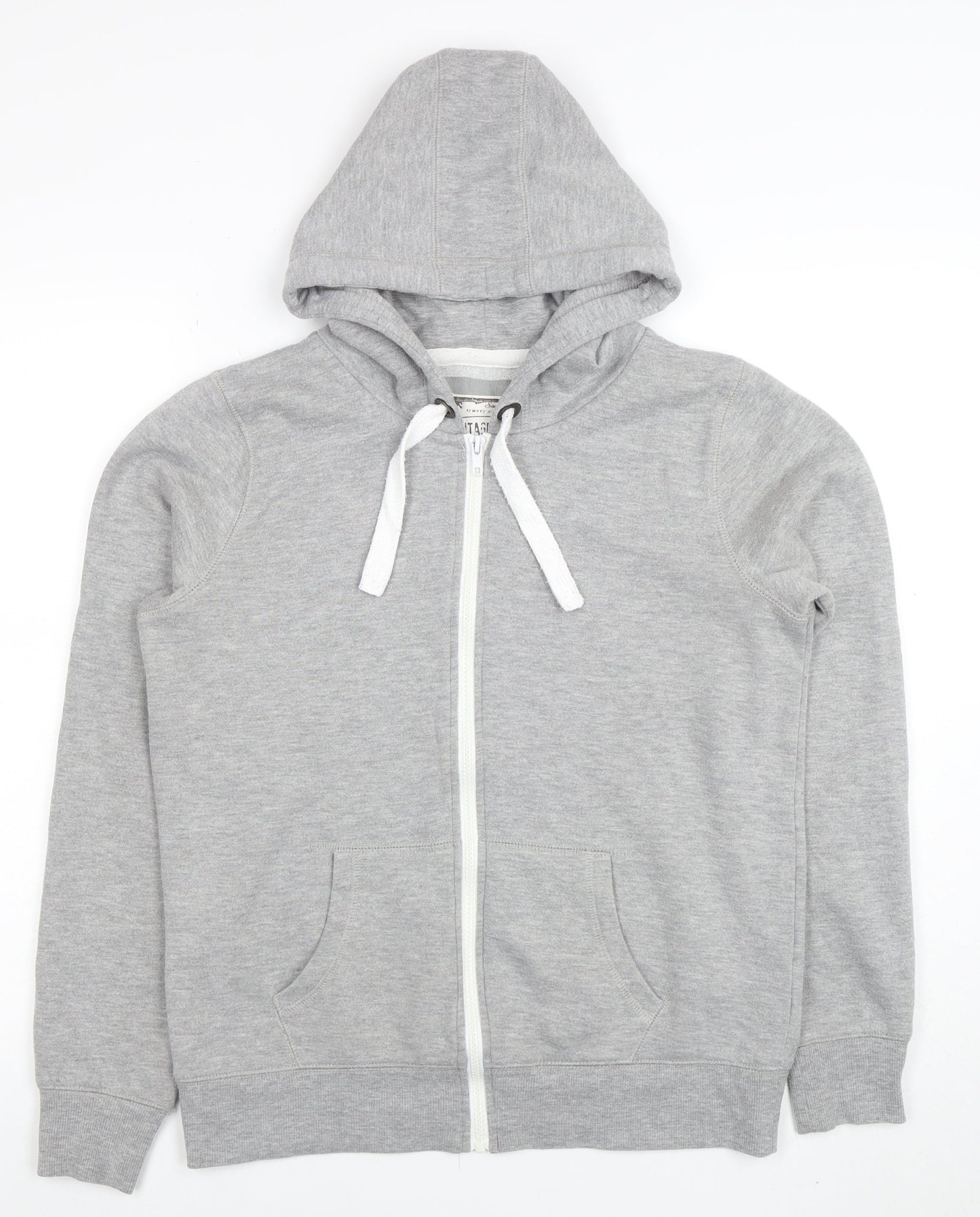 Vintage Edition Women's Grey Full Zip Hoodie Size 12