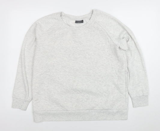 Yessica Women’s Grey Pullover Sweatshirt Size M Cotton Blend