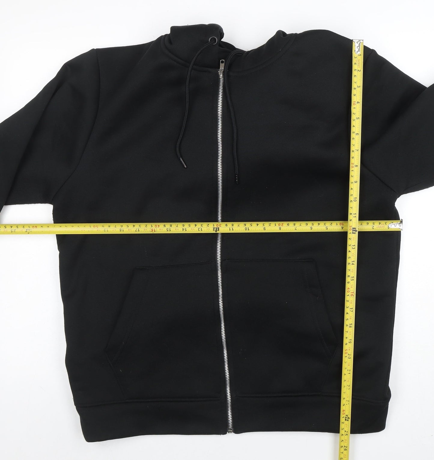 DON'T THINK TWICE Mens Black Full Zip Hoodie Size L Polyester