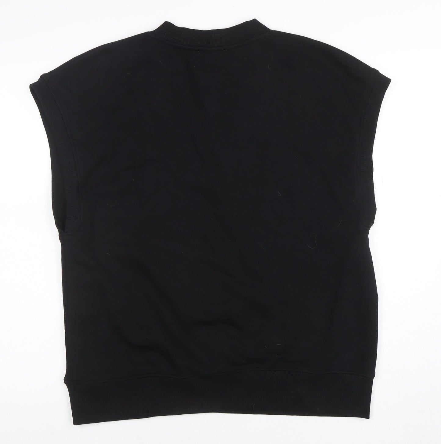 ZARA Men's Black Sleeveless V-Neck Sweatshirt Vest Size S