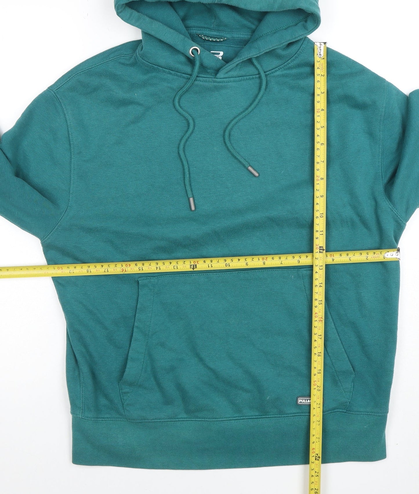 Pull & Bear Womens Green Pullover Hoodie XS Comfort Fit