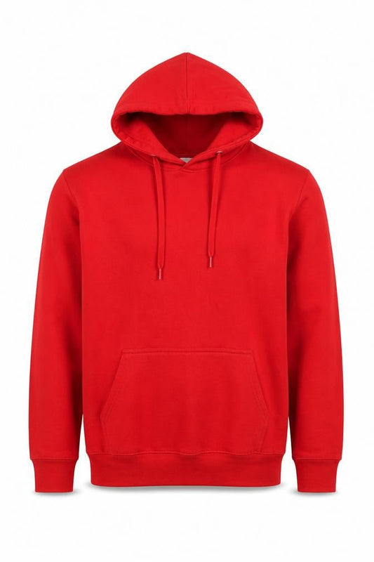 Urban Road Men's Red Pullover Hoodie Size S Casual Fleece