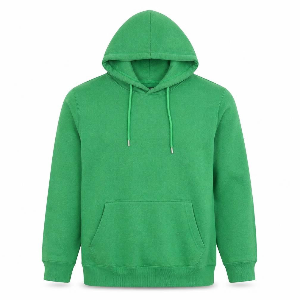 A2Z Men's Green Pullover Hoodie Size M Fleece Cotton Blend