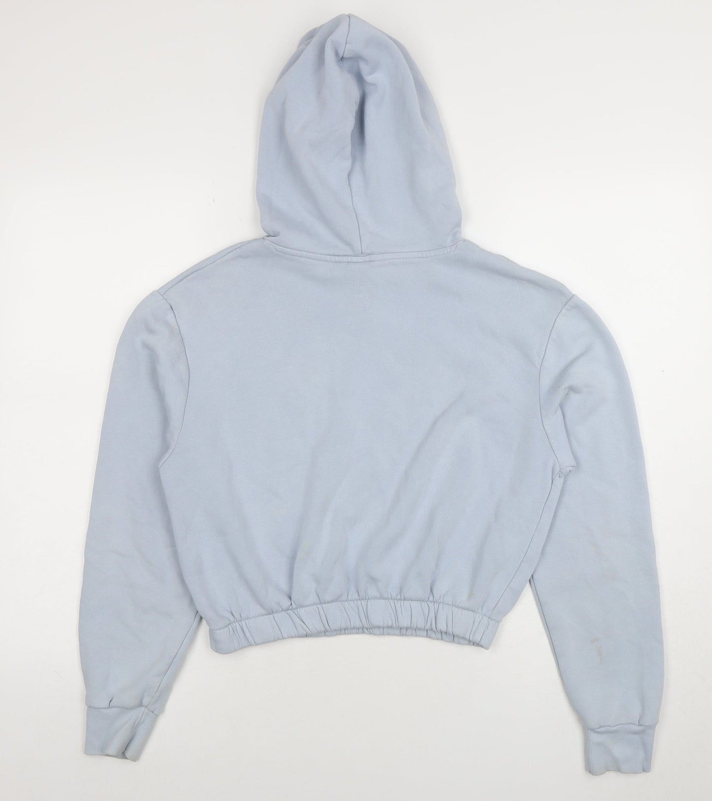 H&M Girls Blue NYC Pullover Hoodie Size 13-14 Years Cotton Blend