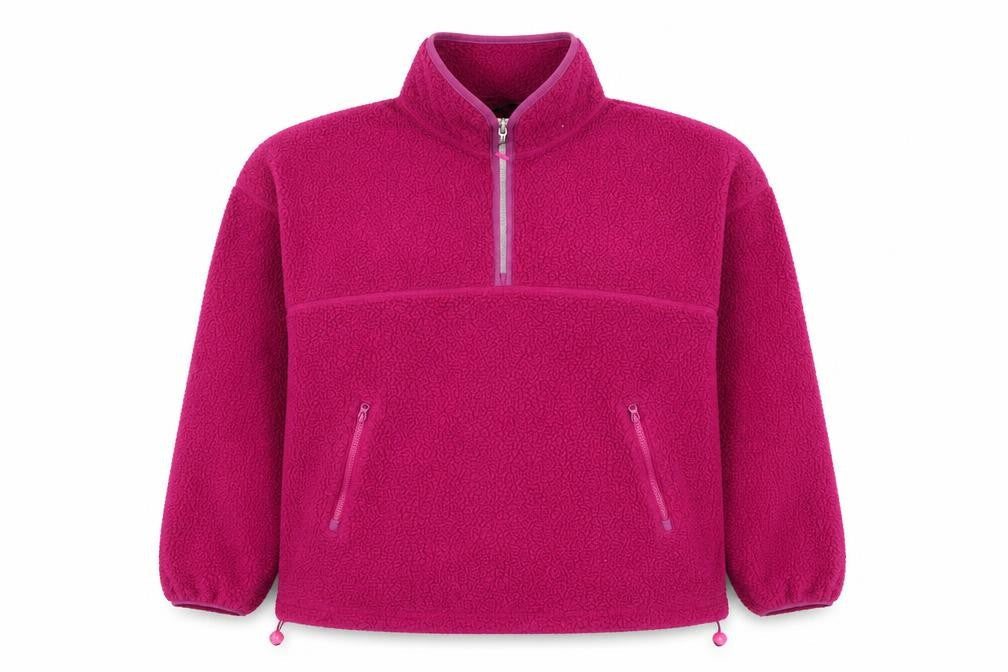 Dunnes Women’s Pink Fleece 1/4 Zip Pullover Sweatshirt Size S