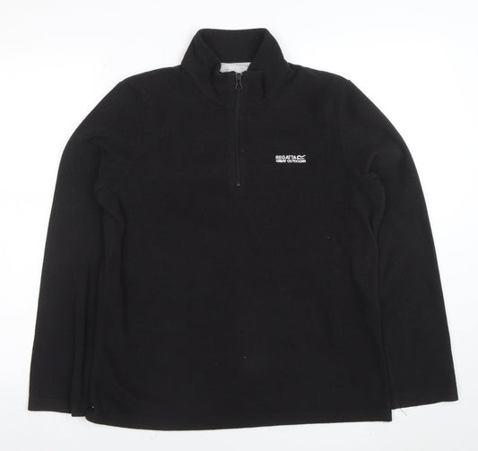 Regatta Great Outdoors Womens Black Size 12 1/2 Zip Fleece Sweatshirt