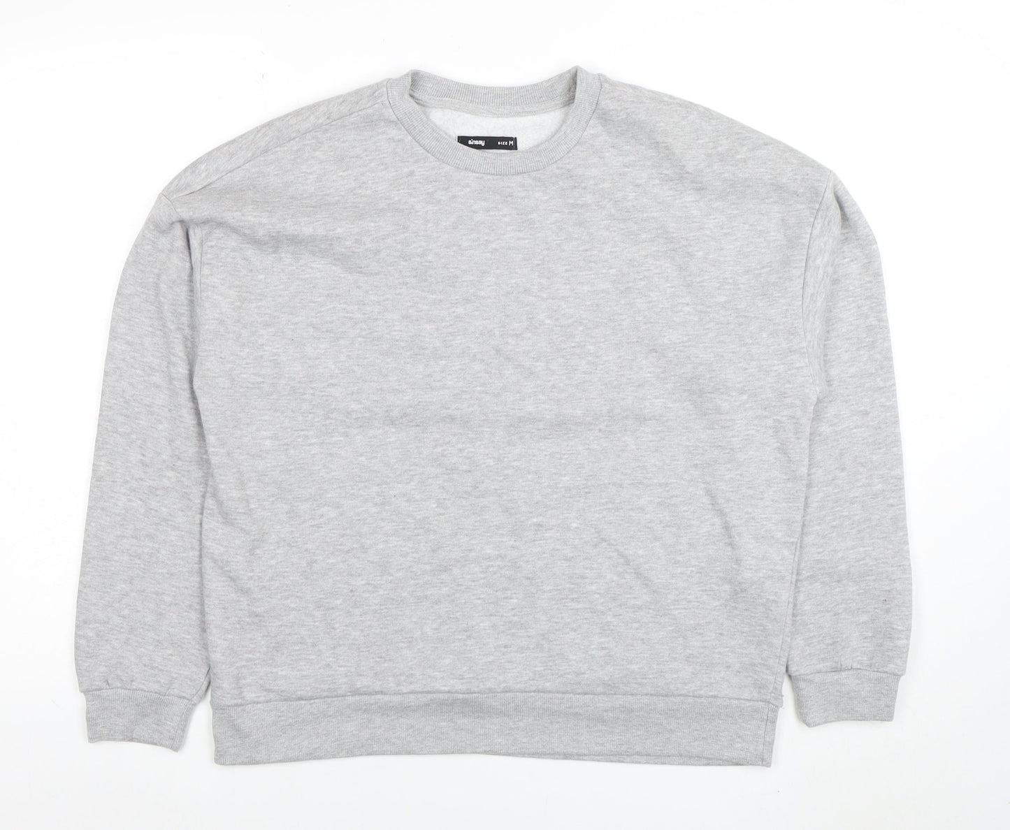 Sinsay Womens Grey Pullover Sweatshirt Size M Cotton Blend