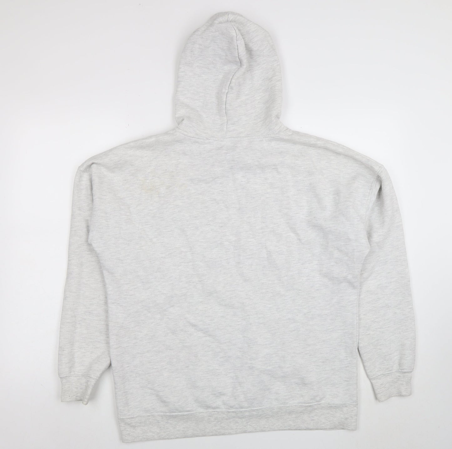 New Look Women Grey Pullover Hoodie Size M Cotton Blend Casual