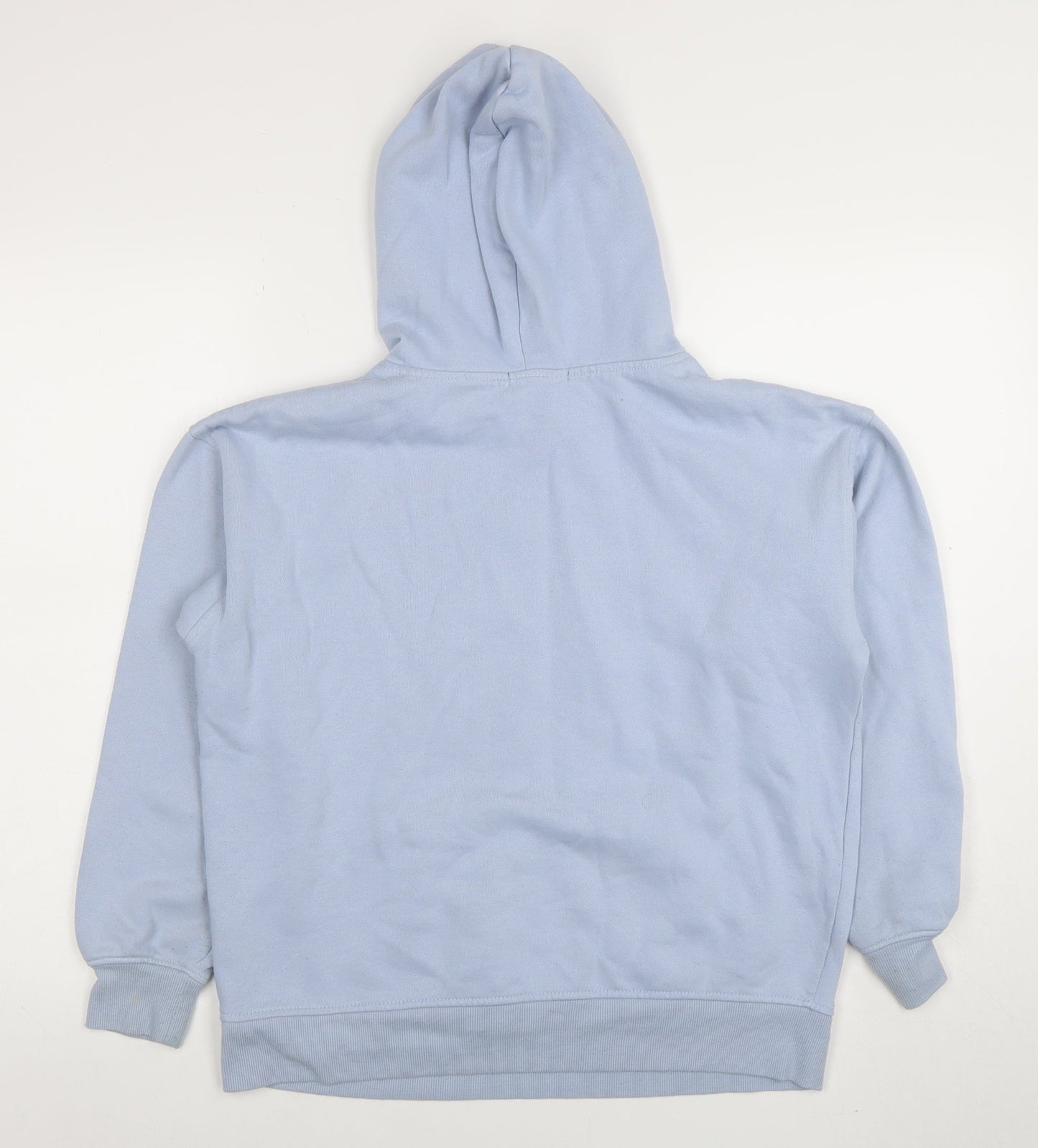 New Look Womens Blue Pullover Hoodie Size S Cotton Blend Casual