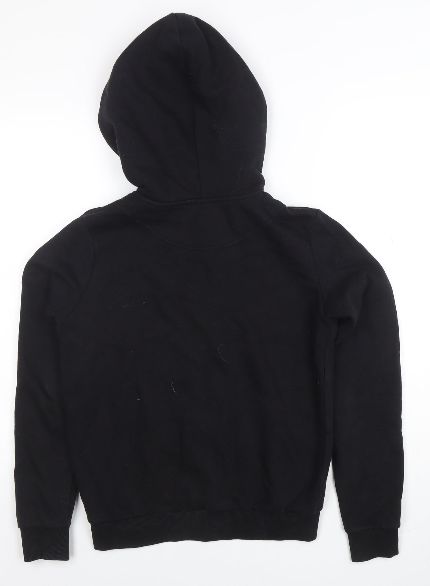 BASIC Women's Black XS Full Zip Hoodie Cotton Blend Casual