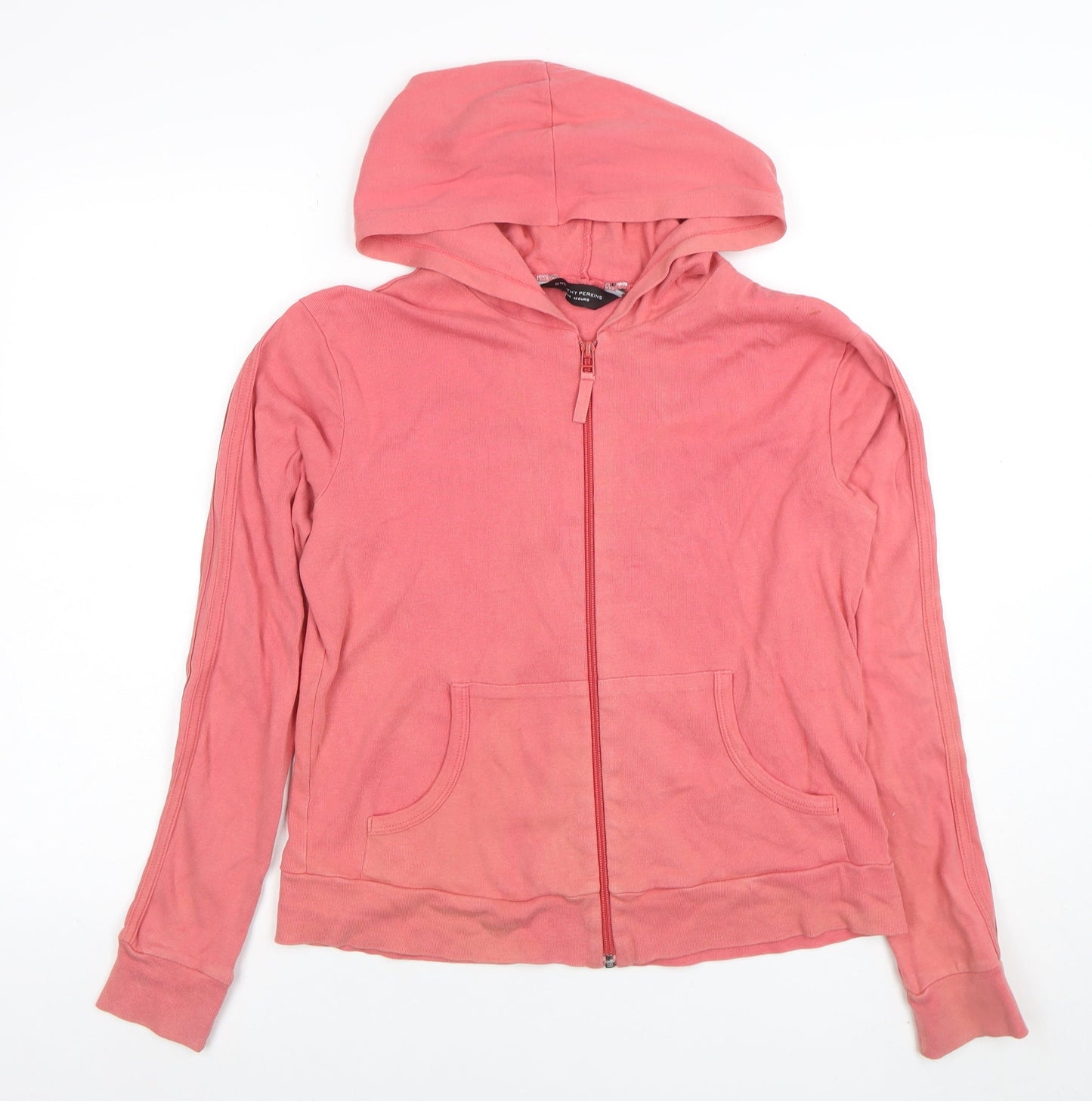 Dorothy Perkins Women's Pink Full Zip Hoodie Size 14 Cotton Casual