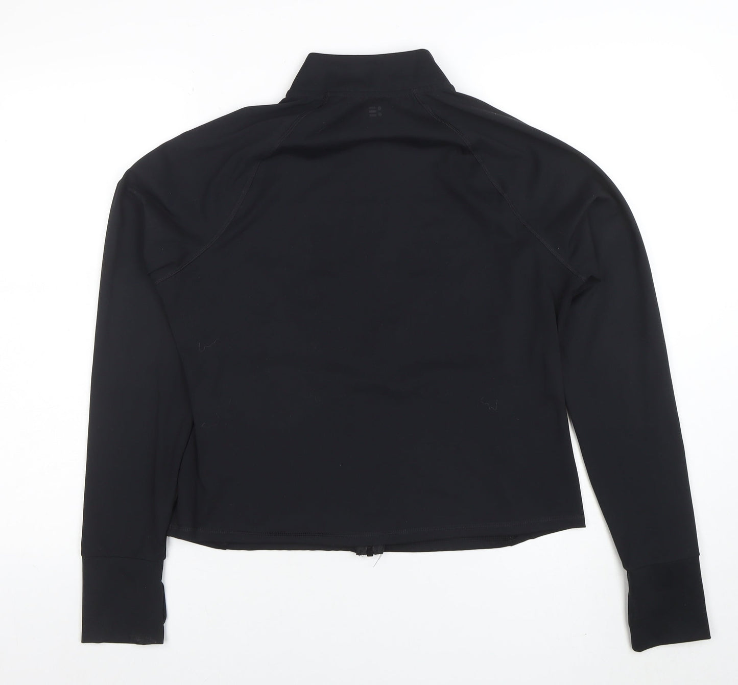 F&F Active Women’s Black Full Zip Sweatshirt Size M Quick Dry Stretch