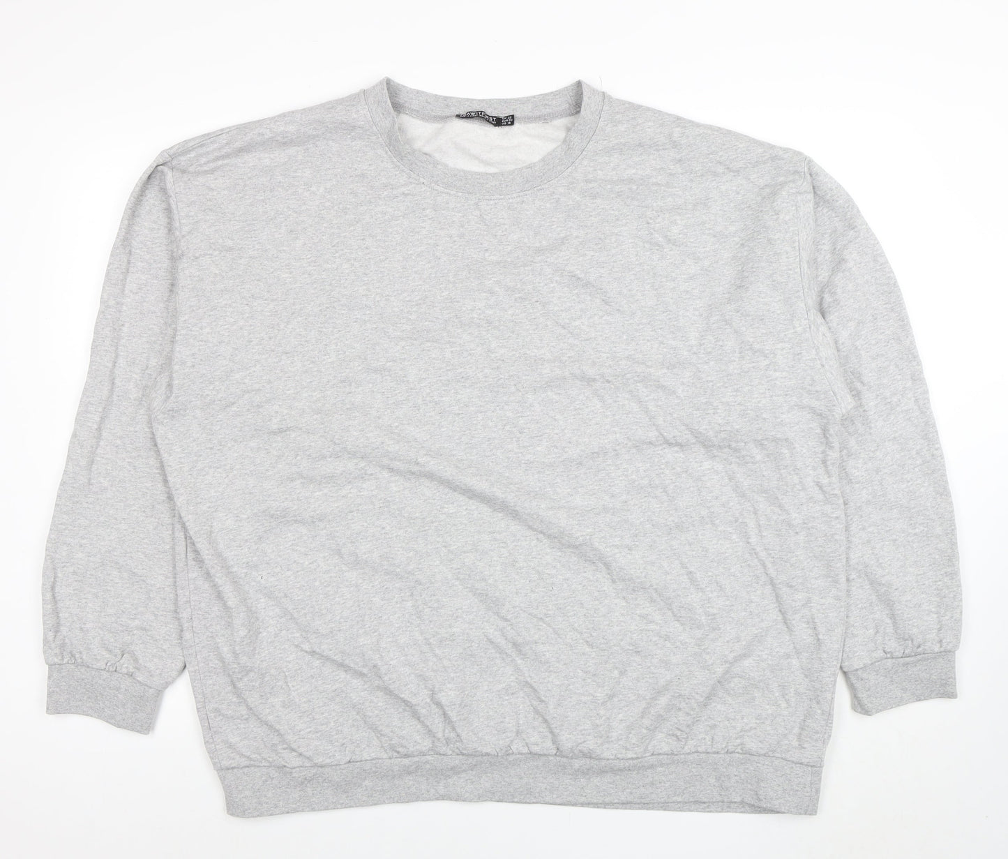 I Saw It First Women Grey Size 22 Crew Neck Pullover Sweatshirt