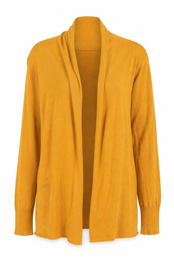 Primark Womens Yellow XS Lightweight Open Knit Cardigan