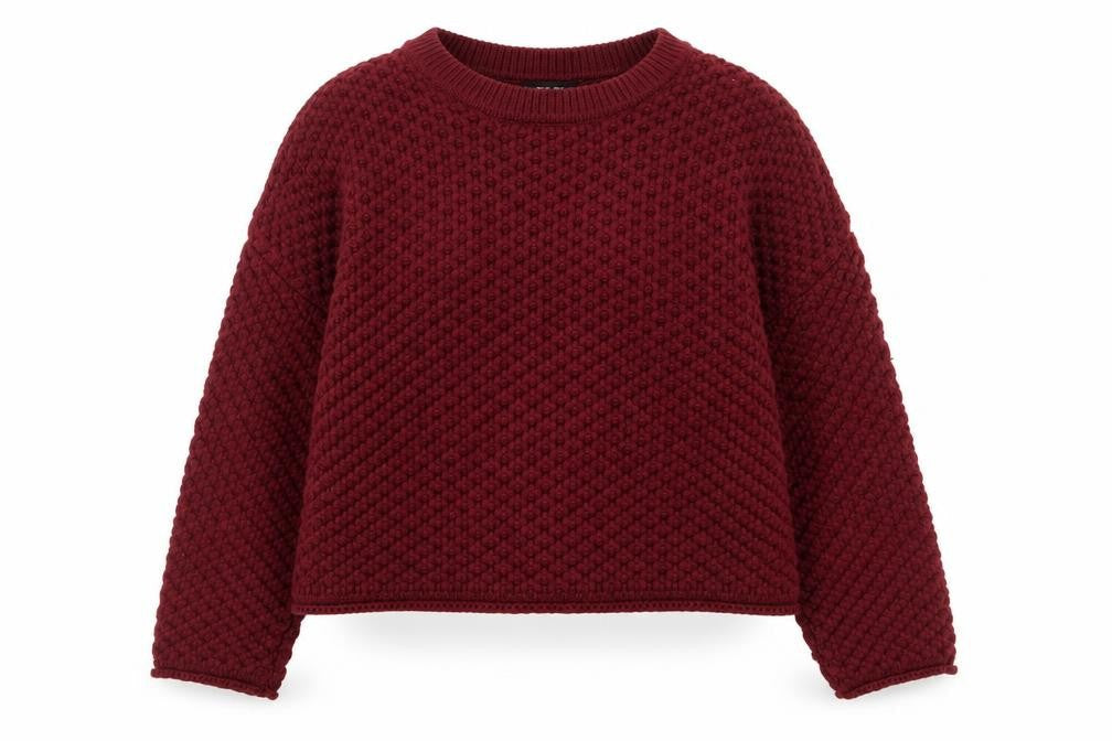 New Look Women’s Red Chunky Knit Crew Neck Jumper XL
