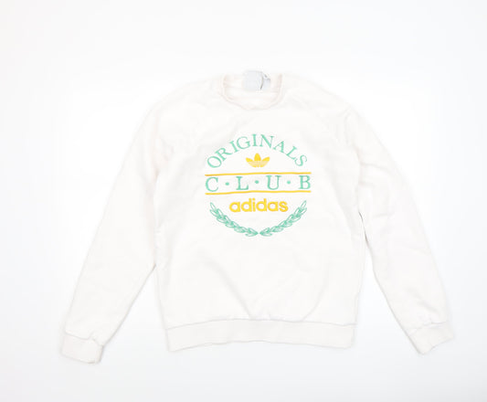 Adidas Originals White Crew Neck Women's Sweatshirt Size S