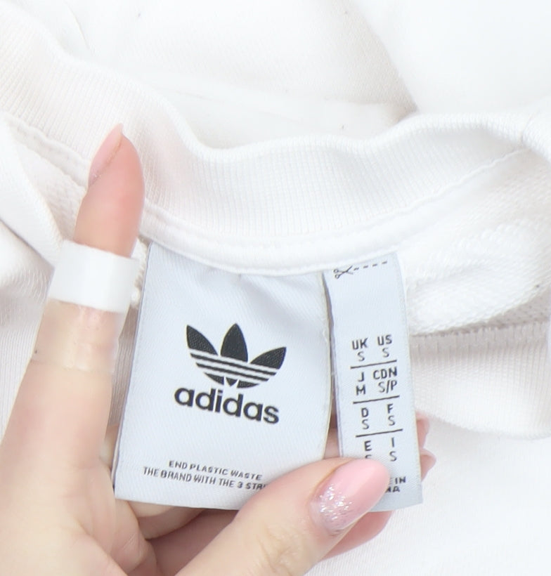 Adidas Originals White Crew Neck Women's Sweatshirt Size S