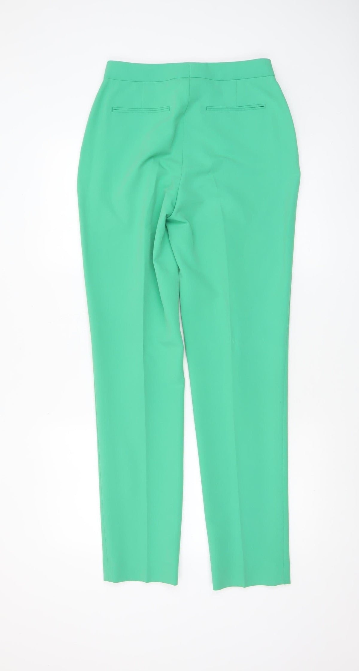 Topshop Women's Green Tailored Trousers Size 8 Slim Fit