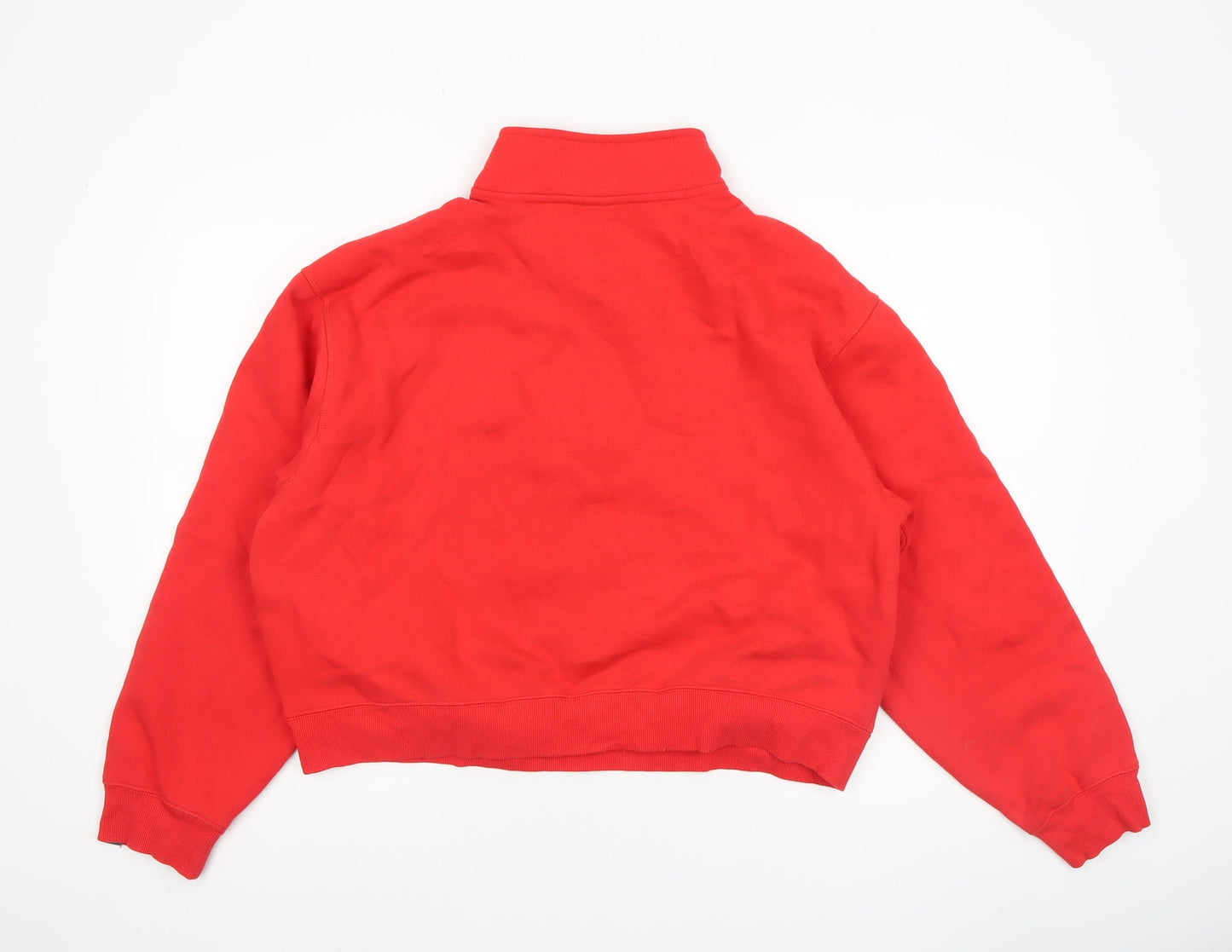 Ellesse Women's Red 1/4 Zip Pullover Sweatshirt UK 14