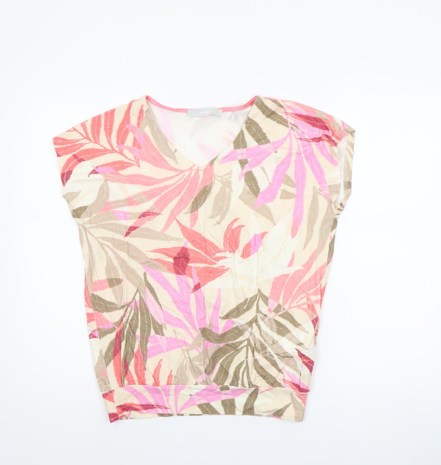 Bianca Women's Multicoloured Viscose Tunic Blouse Size 10