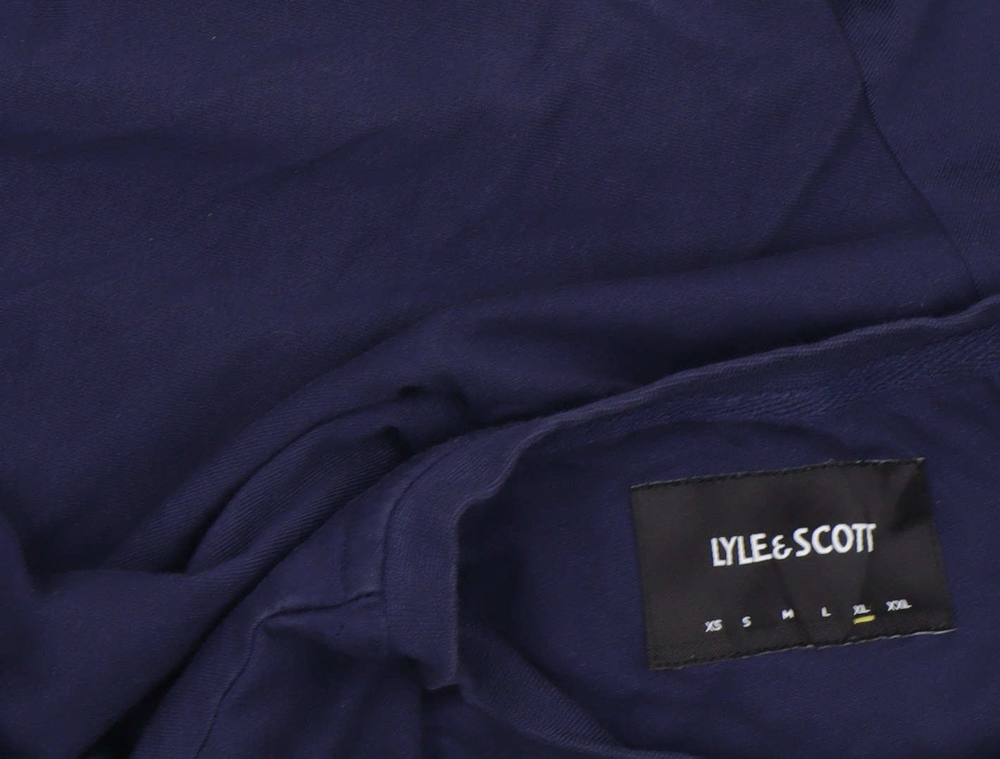 Lyle & Scott Men's Navy Blue Short Sleeve Organic Cotton Crew Neck T-Shirt Size L