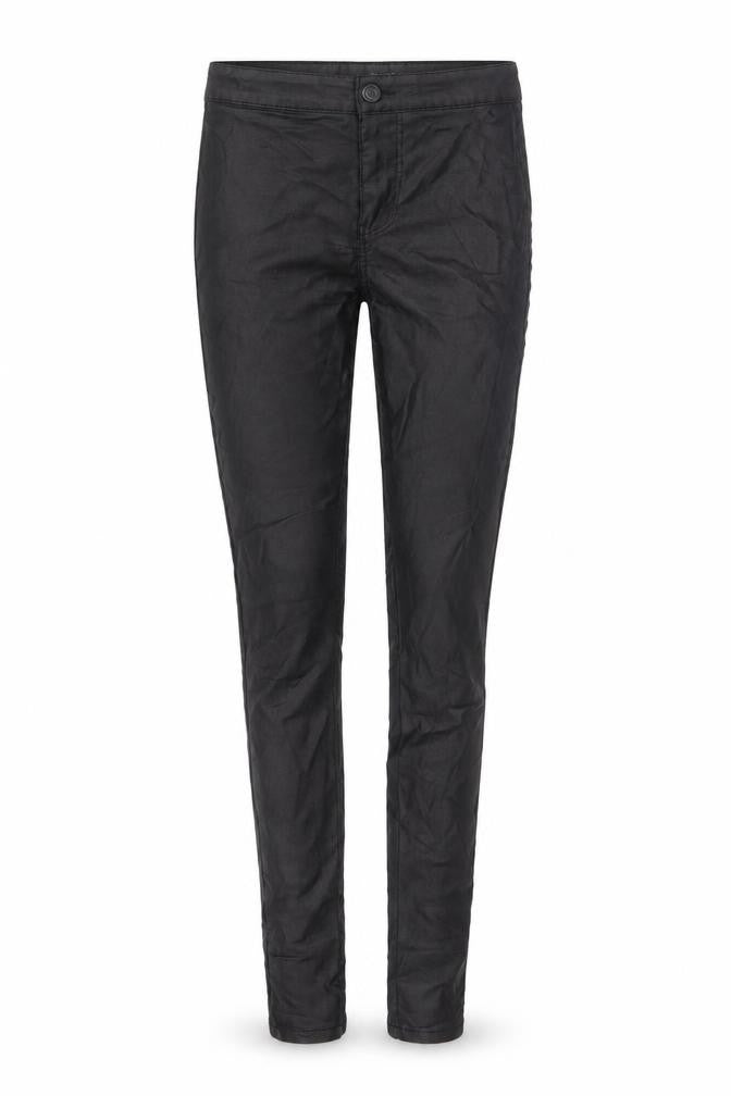 Noisy May Women's Black Coated Jegging Trousers XS Skinny Stretch